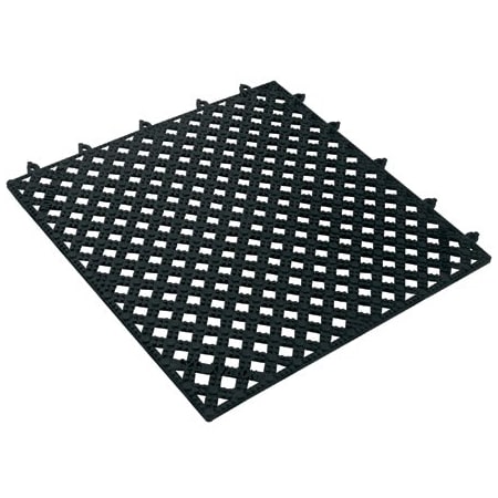 Bsc Preferred 12 x 12'' Tile Black Lok-Tyle Drainage Mat, 4PK BUY00017454